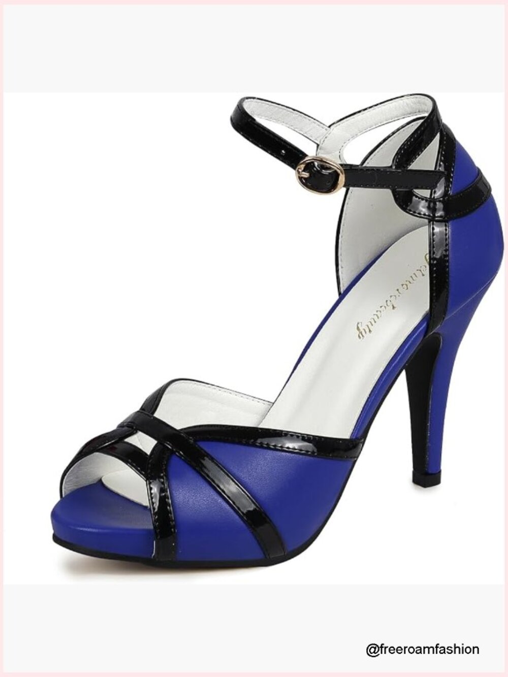 Sexy Strappy High Heeled Sandals Peep Toe Ankle Strap Platform Heels for Women